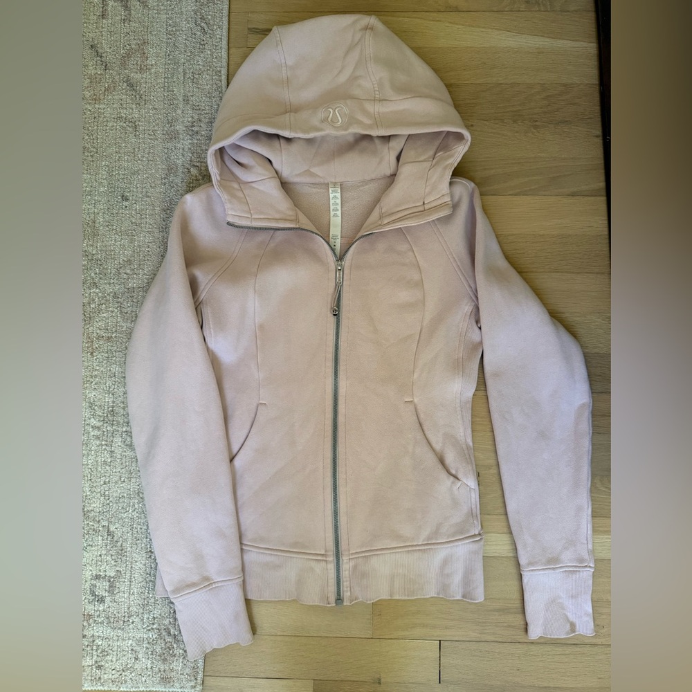 Lululemon Scuba full-zip hoodie, blush